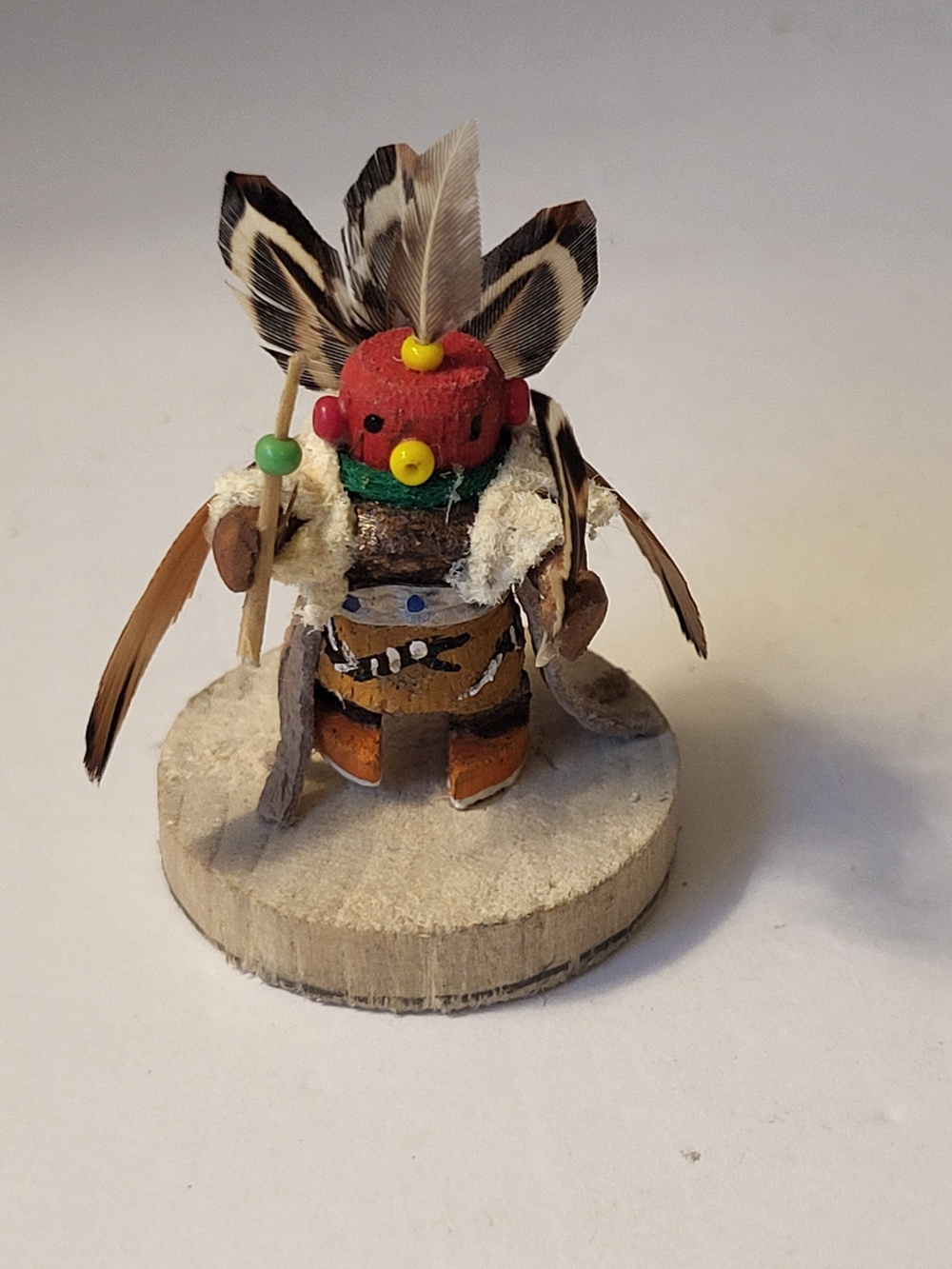 Handmade Navajo Mini Kachina Doll Signed Turkey Mountain Traders Gallery SantaFe